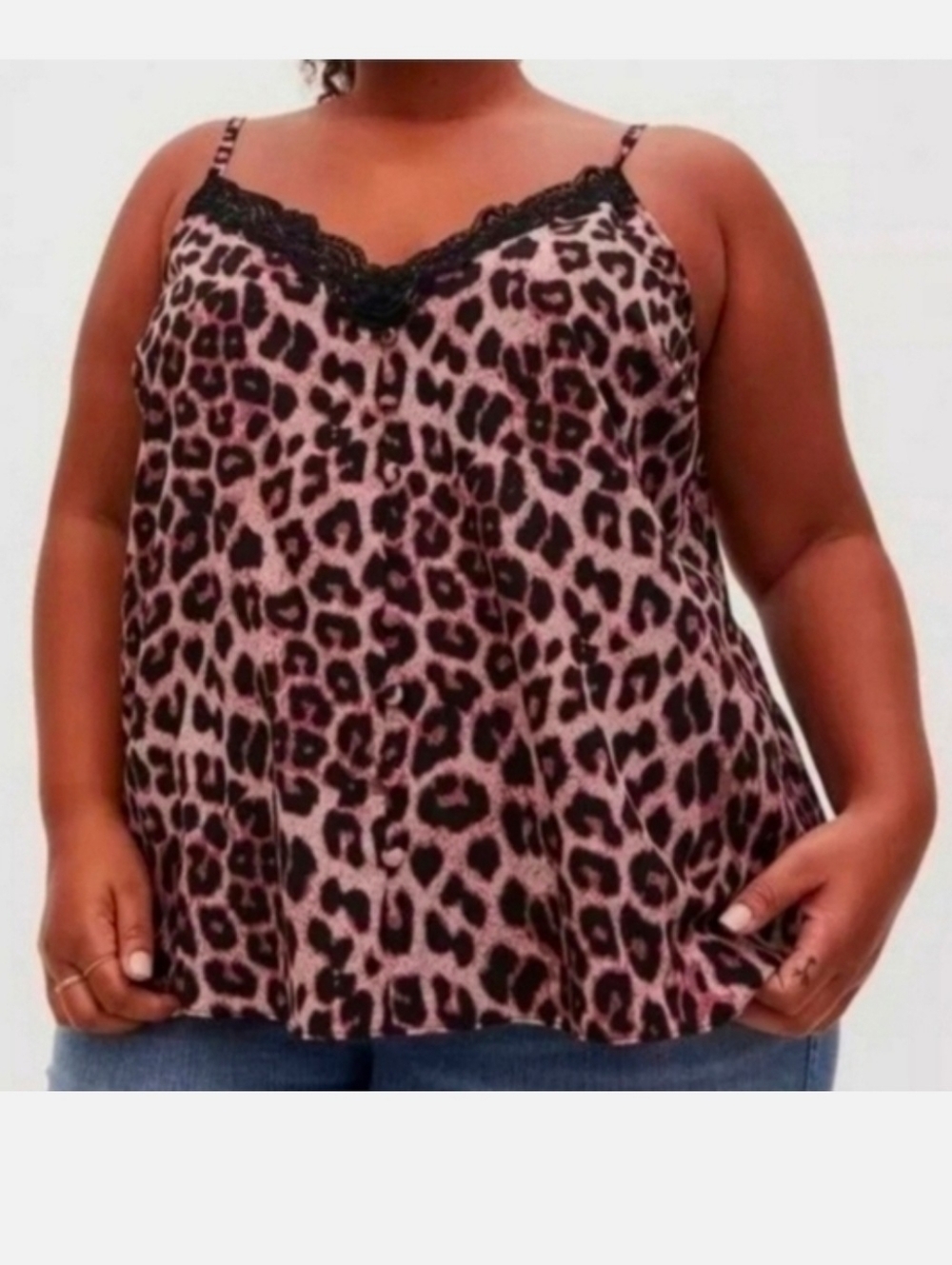 Torrid Sophie Satin Lace Trim Cami